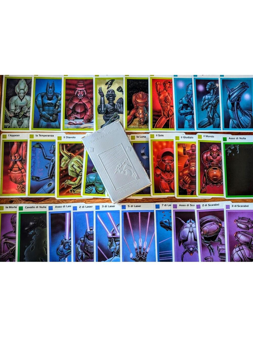 i Tarocchi di Robot Tarot Deck Vintage HTF OOP 1st EDITION Lo Scarabeo 1987